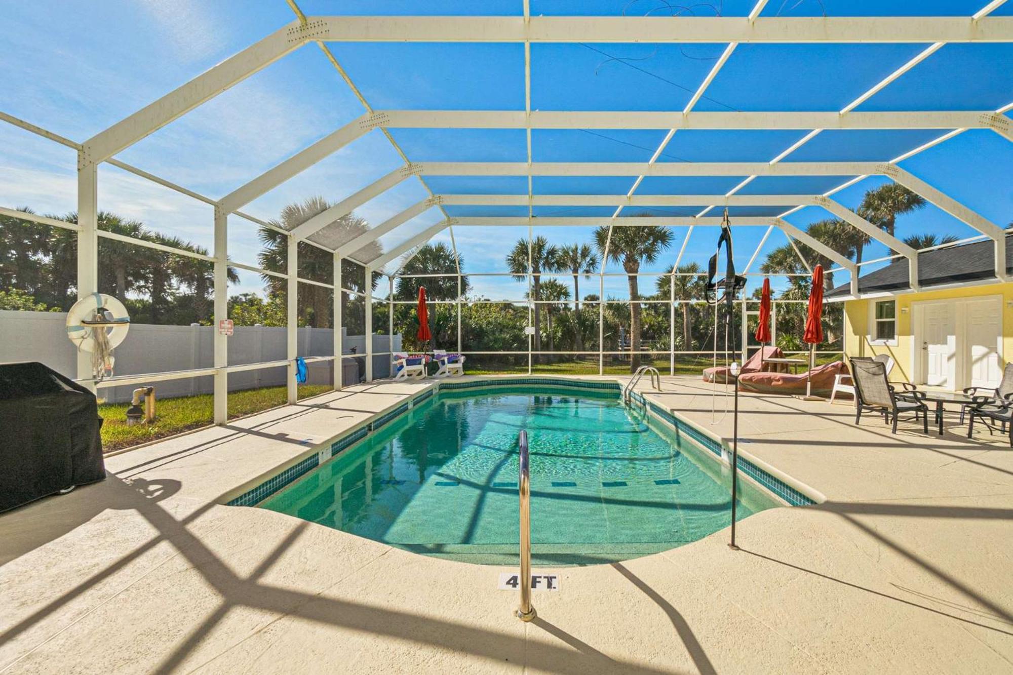 Flagler Beach Bed And Breakfast Pool Jaccuzzi Suite ภายนอก รูปภาพ